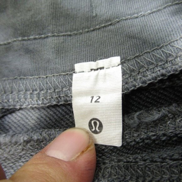 Lululemon Pants Womens 12 Gray White Tie Dye Drawstring Waist Down Jogger 33x27 - Picture 4 of 13